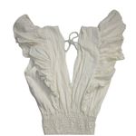 Jen's Pirate Booty NWT Purple Rain Maxi in Natural Ivory V-neck Tiered Dress M Photo 5