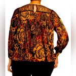 Sunny Leigh  PLUS PLEATED TOP WITH LACE SHOULDER, Burgundy,2x,NWT Photo 1