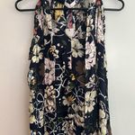 Parker NWT Floral Tie Neck Sleeveless Aquarius Blooms Blouse/Tank Size Small Photo 1