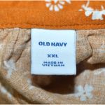 Old Navy  Plus Size XXL Mustard Yellow Linen Blend Sleeveless Top Ruffle Floral Photo 7