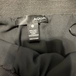 AQUA  Dark Silver Metallic Pleated Elastic Waist skirt size small Photo 4