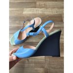 J.Crew Women's Bianca Colorblock Leather Ankle-Strap Wedges size 8 Retro Boho Photo 4