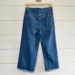 Funky Soul Women’s 26 Exposed Zipper Raw Hem Flare Jeans New NWT Blue Photo 5