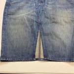 7 For All Mankind Denim Skirt Cotton/Spandex Size 32” Waist Photo 5