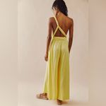 Free People beach Dani Convertible Open-Back One-Piece in citron yellow size S Photo 2
