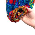 Vintage Barkcloth Psychedelic Colorful Floral Harem Leg Jumpsuit sz Medium/Large Photo 5