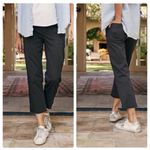 Frank & Eileen  Blackrock Utility Pants In Washed Black Size 8 Photo 1
