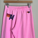 Aviator Nation  Logo Sweatpants Pants Neon Pink Sz Small Photo 1