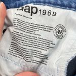 Gap Best Girlfriend Womens Jeans 28 Star Print Medium Wash Mid Rise Raw Hem Photo 10