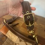 Coach Y2K Vintage Signature Brown Patchwork Shoulder Bag Purse Khaki Cheetah Photo 7