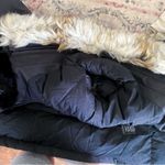 Aritzia Coat Haven Heathered Fabric Parka Goose Down Hooded Fur Dark Gray XS GUC Photo 8