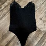 EXPRESS  Elegant Black Lace Bodysuit Photo 3