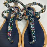 Isola  Mackenzie t-strap sandals casual summer multicolor women’s size 7 Photo 3
