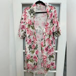 Show Me Your Mumu  Brie Sleep Robe White & Pink Tropical Floral Size O/S XS-XL Photo 13