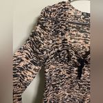 ZARA  Animal Print Mini Dress Bow Leopard Print Size Small 4-6 Fall Fashion Photo 3