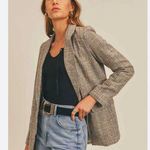 Sage The Label League Of Her Own Herringbone Blazer Size Small Photo 0