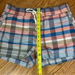 Caslon | Blue Nichole Plaid Stretch Multi Colored Shorts Size M Photo 10
