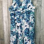 Fashion Bug Size 26W Sleeveless Surplice Peplum Sheath Floral Dress Back Zipper Photo 1