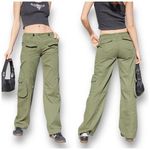 John Galt | Brandy Melville | Kim Cargo Pants | Army Green | Womens Size 6 Jeans Photo 1