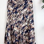 En Saison NWT Abella Midi Skirt in Navy Blush Size Small Blue Photo 0