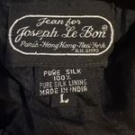 Jean for Joseph Le Bon Sequin beaded Black and Gold Women's Top size large Photo 3