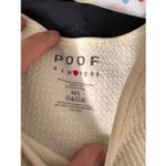 Poof! Poof New York Ribbed Tank Top | Cream Sleeveless Stretchy Fitted Shirt – Size M/ Photo 6