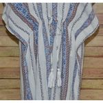 easel Size M Kimono Top Coverup Open Front Cardigan Geo Print Boho Tassels Photo 5
