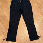 Anthropologie Leifsdottir Lace Up Ankle Jeans 27 Photo 1