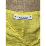 Bryn Walker  Yellow Waffle Like 100% Cotton Top Minimalist Boxy Size M‎ oversized Photo 1