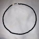 Beaded Necklace Choker Black Photo 0