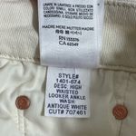 MOTHER High Waisted Looker Ankle Jeans Second Chance Antique White Sz 27 Skinny Photo 10