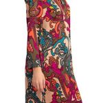 Trina Turk ππ Christie Dress Bell Sleeve Shift Dress Paisley Print Small NWT Photo 5