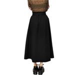 Disturbia Strega Tie Belt Midaxi Skirt in Black size 2 NWT Cotton Midi Maxi Photo 1