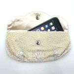 Vintage White Beaded Clutch Bag by Cecile Photo 4