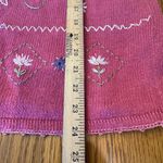 Vintage Salon Studio Haband Lavishly Embroidered Floral‎ Sweater Pink Size L Photo 3