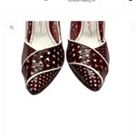 Miss Sixty  red perforated heels y2k Italy designer pumps indie spring boho Photo 8