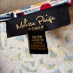 Melissa Paige  Multicolor Patterned crocheted V-Neck boho style Tunic 1X Photo 3