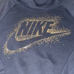 Nike black funnel neck hoodie Photo 2