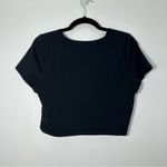 Babaton Aritzia  Contour Black Cropped Crewneck Shirt Size XL Photo 2
