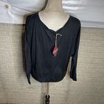 New Equo I just want to drink Champagne and Ride Horses Long Sleeve Top XL Black Photo 1