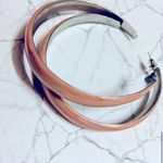 Old Navy Pink Corral Hoop Earrings  Photo 0