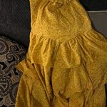 SheIn Yellow sundress with flowers. Never worn . Size small Photo 3