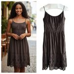 Loft Ann Taylor petite eyelet linen blend dress Photo 0