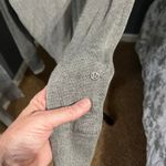 Lululemon Womens Gray/Stripe Iconic Wrap Sweater Sz 10 Athleisure Cashmere Blend Photo 6