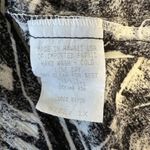 Hilo Hattie Women Hawaiian Midi Dress 1X Plus Black Beige Leaf Floral Sleeveless Photo 5