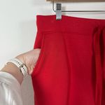 Boston Proper NWOT  Luxe Lounge Drawstring Wide Leg Pants Red Size L Photo 12