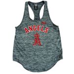 PINK - Victoria's Secret Victoria’s Secret Pink MLB LA Angels baseball  marled- gray racerback tank MED Photo 0