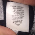 Hourglass Lilly Black & Gray Striped Waterfall Top Size Medium Photo 8