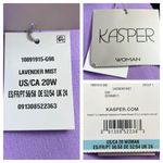 Kasper New Dress Pants Straight Leg Flat Front Purple Women’s Plus Size 20W Photo 7