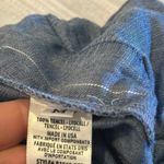 Bella Dahl  Women’s Blue with Silver Stripe Loose Fittingf Elastic Waist Pants Photo 4